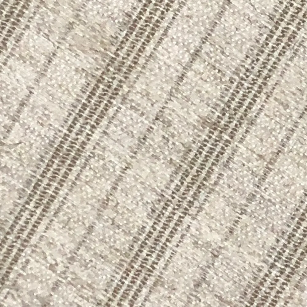 Cream With Gold Metallic Stripes Fabric Material 107